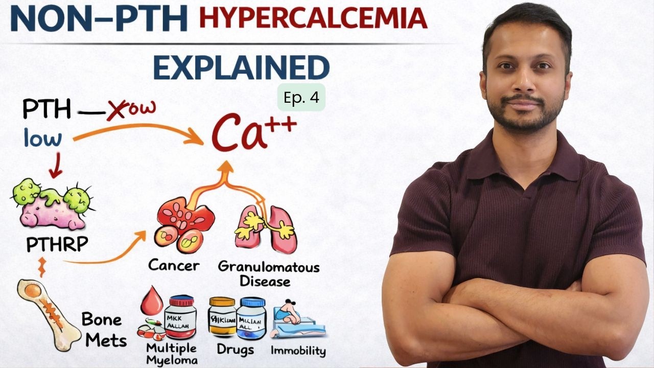 Hypercalcemia_Non-PTH mediated_Part 4_Endocrinology_ABIM/USMLE
