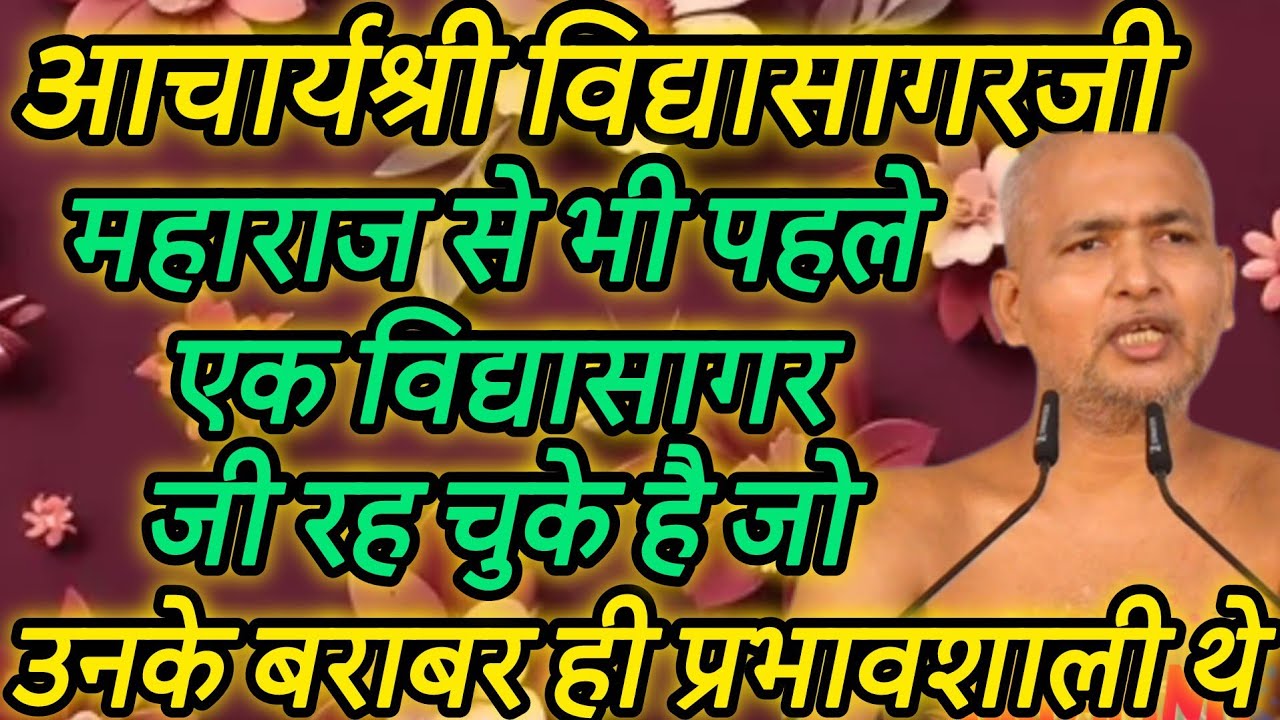 आचार्यश्री विद्यासागरजी महाराज से भी पहले एक विद्यासागर जी रह चुके है जो उनके बराबर ही प्रभावशाली थे
