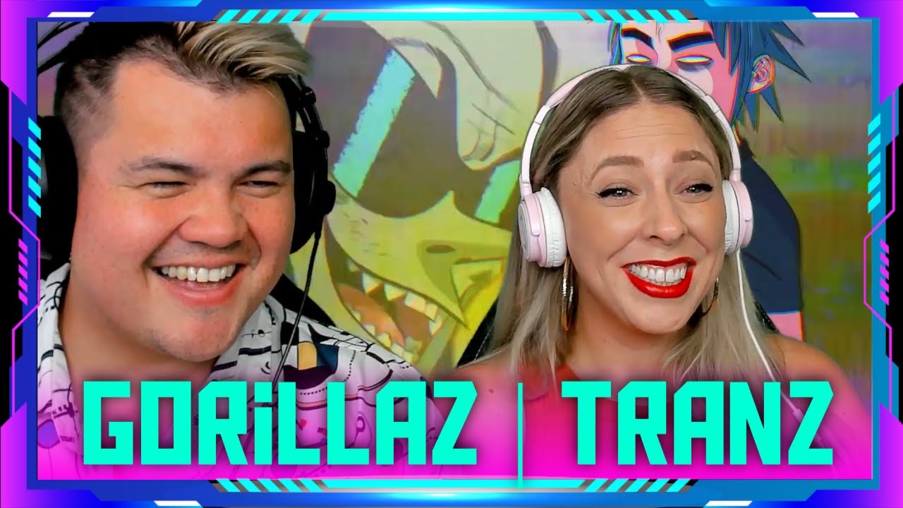 Millennials Reaction to Gorillaz - Tranz (Official Video) | THE WOLF HUNTERZ Jon and Dolly