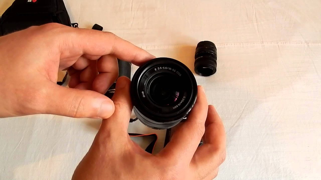 Обзор о DSLM-камере (беззеркалке) Sony Alpha A3000. Надевание на неё объективов.