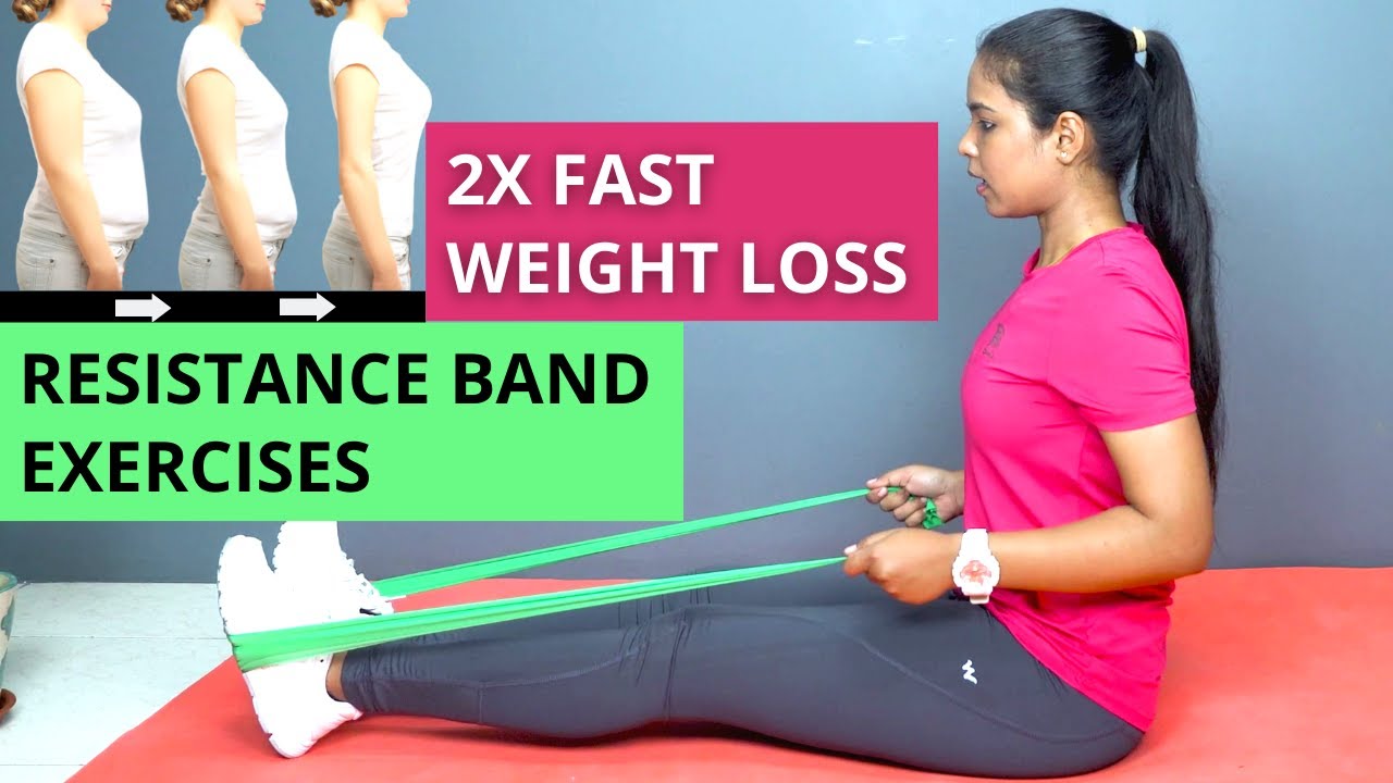 Weight Loss Resistance Band Exercises: resistance band workout for weight loss in Hindi
