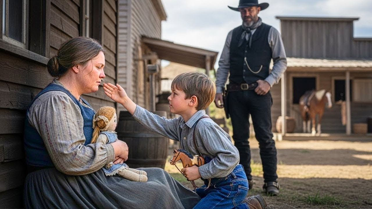 Um cowboy rico passou por uma mendiga… então seu filho sussurrou “Pai, aquela é a mamãe ”