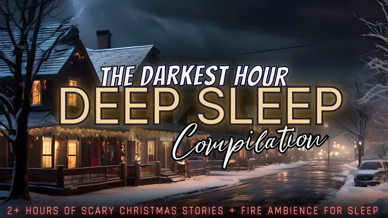 2+ Hours of TRUE Christmas Stories + Fire ambiance for sleep 🎄 no ads, just stories