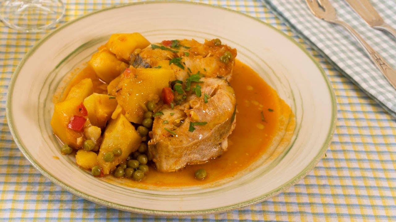 Cocina gallega. Caldeirada (guiso) de abadejo