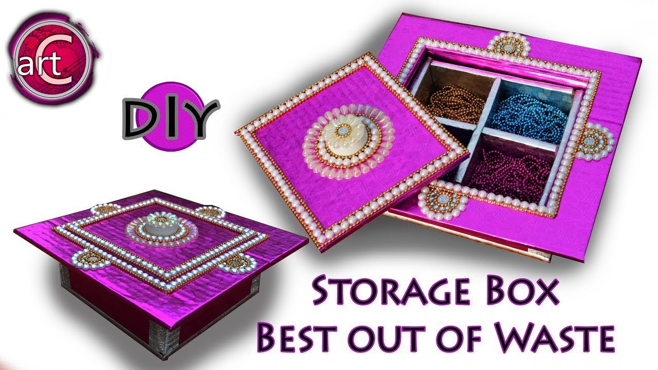 Multi Storage box | Gift box | DIY | Best out of waste | Art with Creativity 210