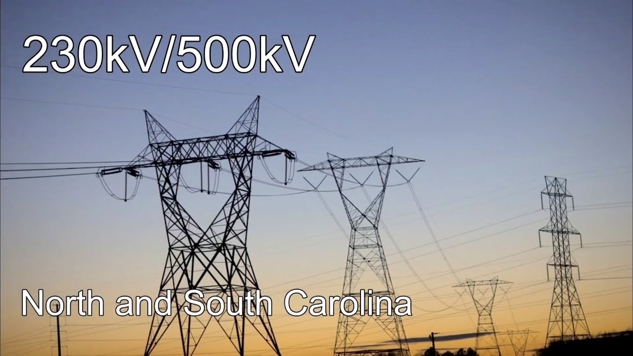 230kV/500kV transmission lines in North and South Carolina 🇺🇸