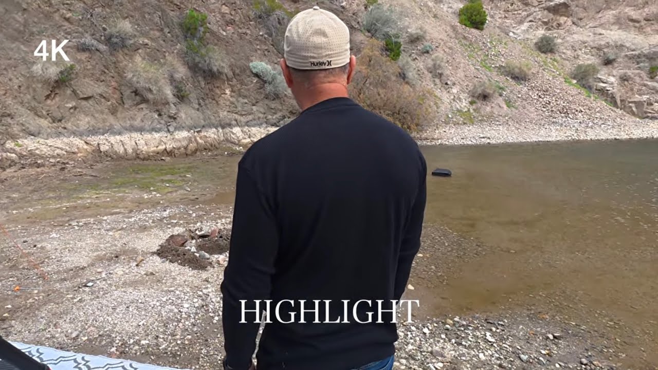OHH NO! MY DRONE DECIDED TO LAND IN THE COLORADO RIVER : SOLO CAMPING NEVADA