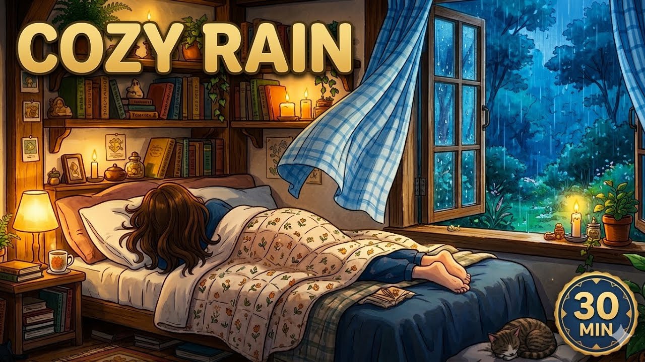 Cozy Rain Sounds 🌧️ Peaceful Rain Ambience for Deep Relaxation (30 Min)