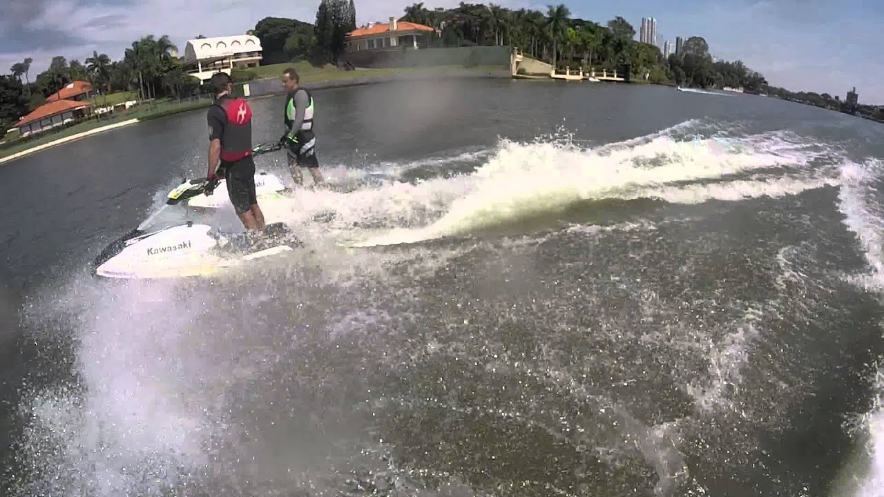 GoPro on standup jet ski Kawasaki SXR 800 -Londrina-PR Brasil