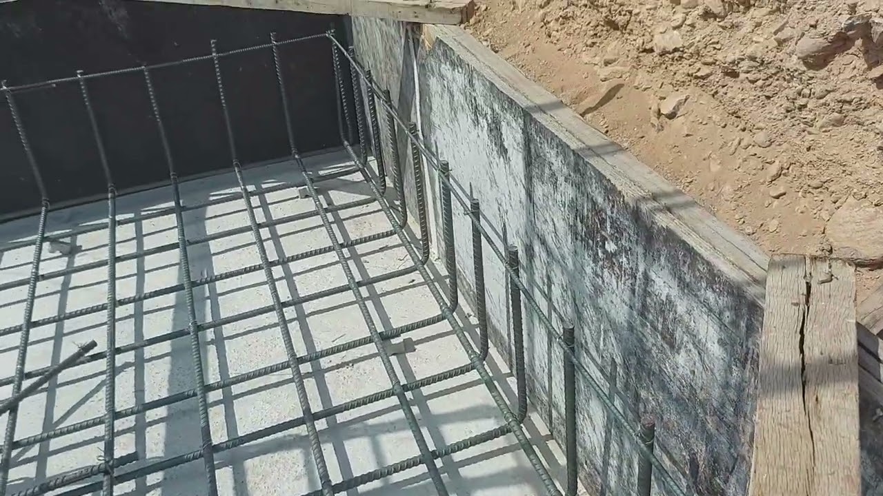 ارتفاع الحديد الجانبي للقواعد المفردة