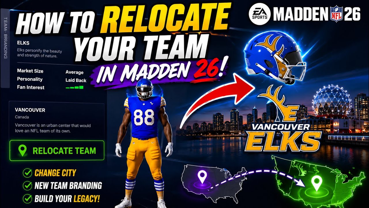 Как СОЗДАТЬ/ПЕРЕМЕСТИТЬ команду в франшизе Madden 26!