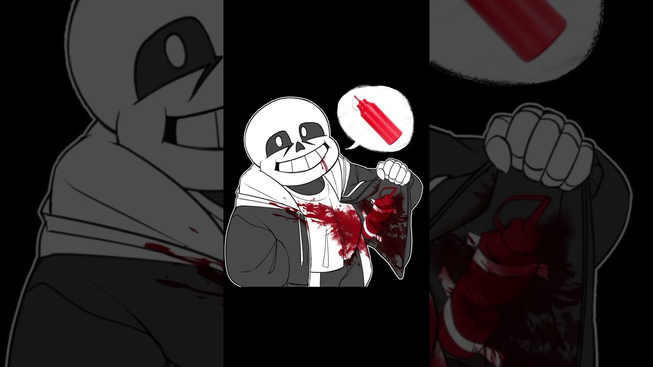 [Откуда у Санса кровь?] {#undertale #sans #papyrus #озвучка #андертейл #комикс}