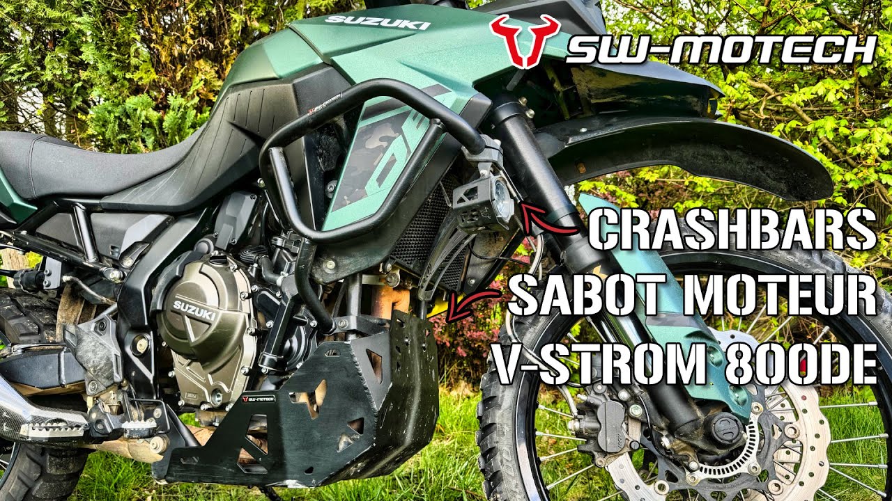 Test des crashbars et sabot moteur SW Motech pour Suzuki V-Strom 800DE et 800SE : c’est du solide !