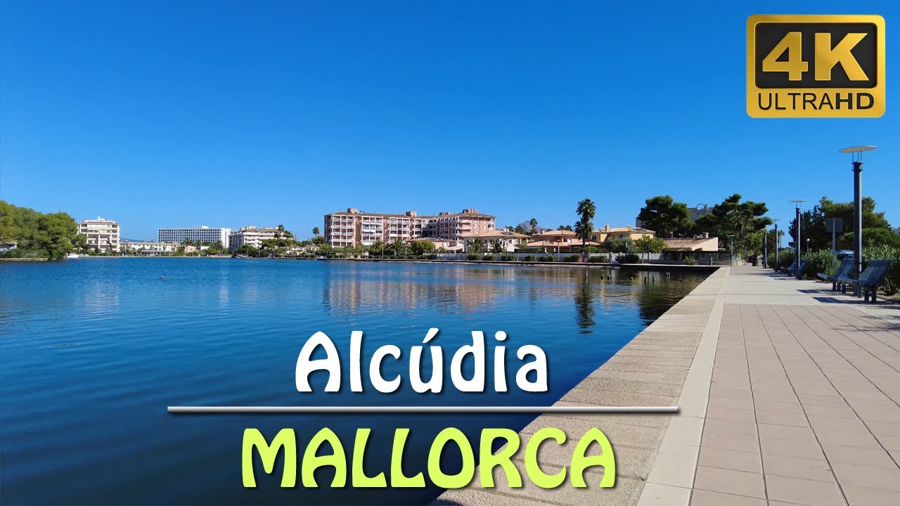 Alcúdia | a Walk Along the Beautiful Sea Canals | Enjoy With Me | Beautiful and Relaxing Walk | 4K
