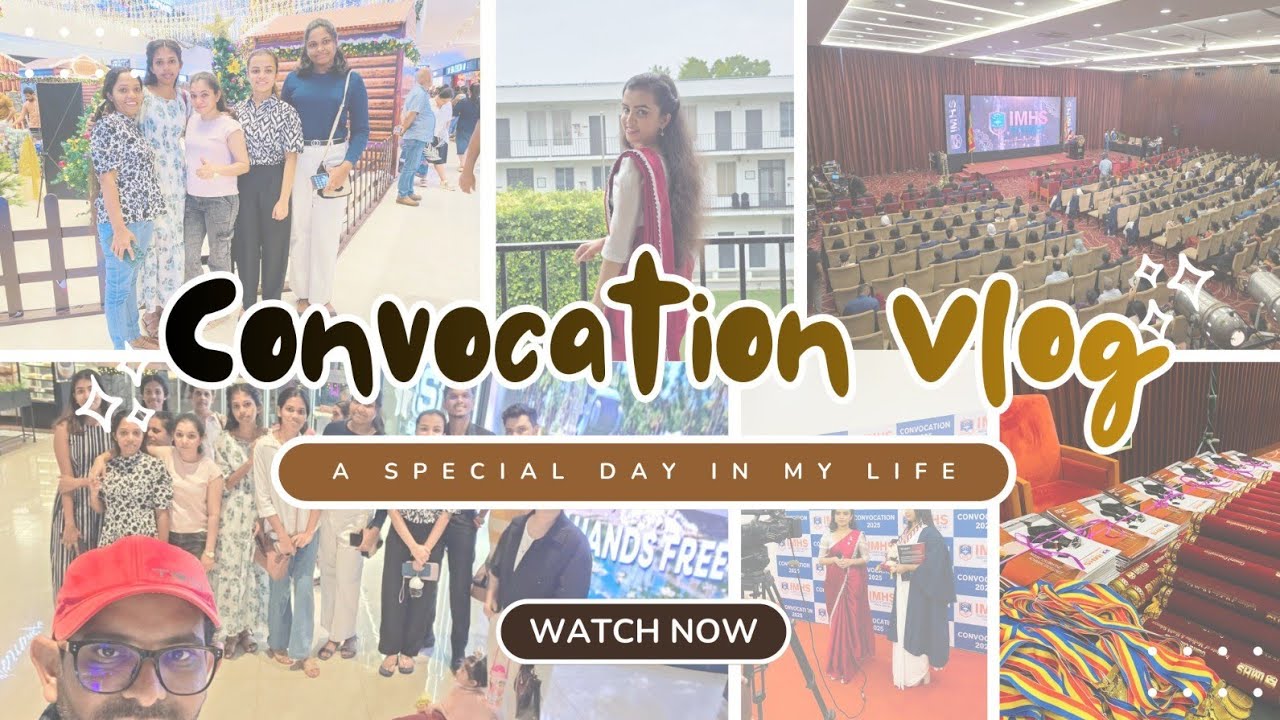 A Day as a Graduation Host | My first Vlog 🎙😎💖