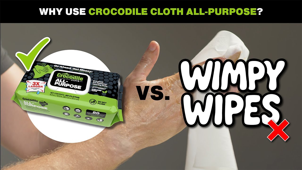 Crocodile Cloth All-Purpose Cleaning Wipes vs The Competition
