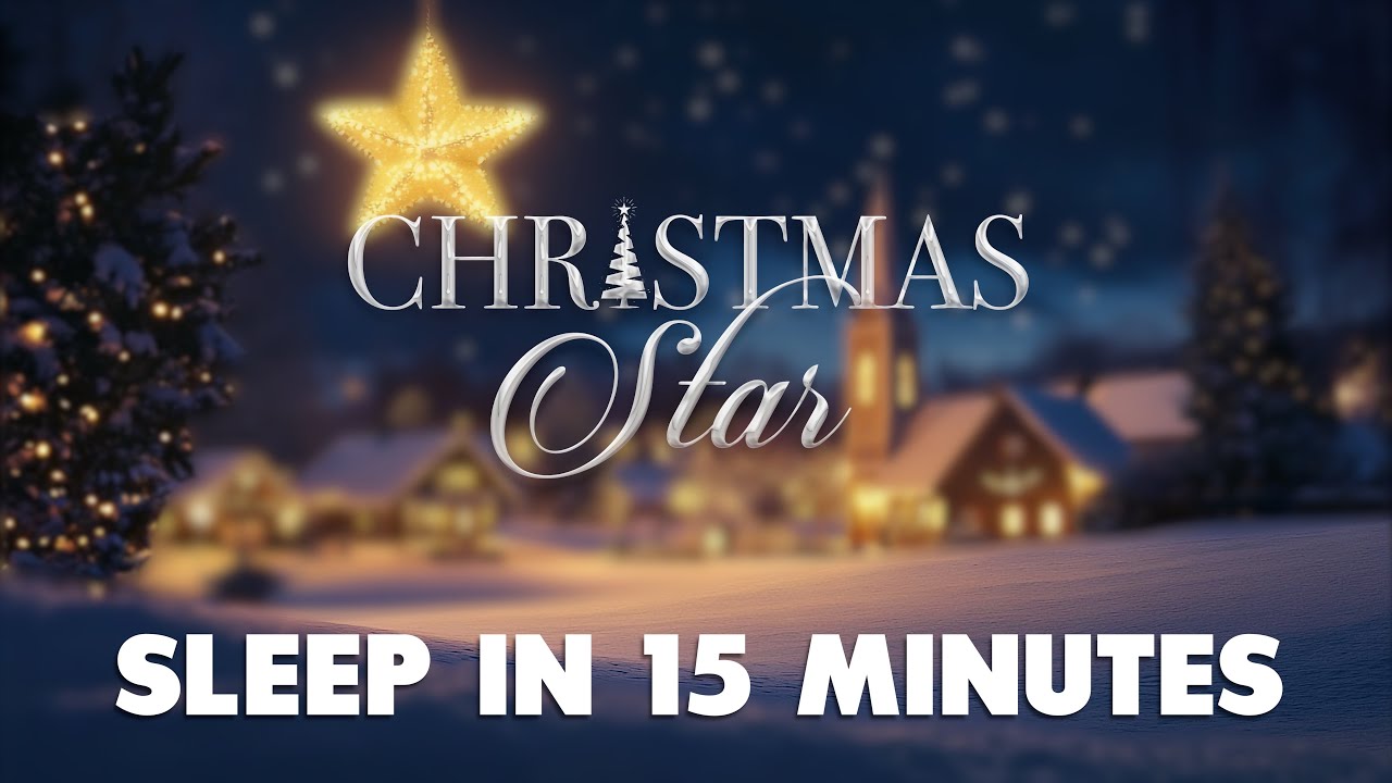 Christmas Star - Sleep Ambience Nostalgic & Relaxing Outside Church Playing in Another Room ASMR 4K