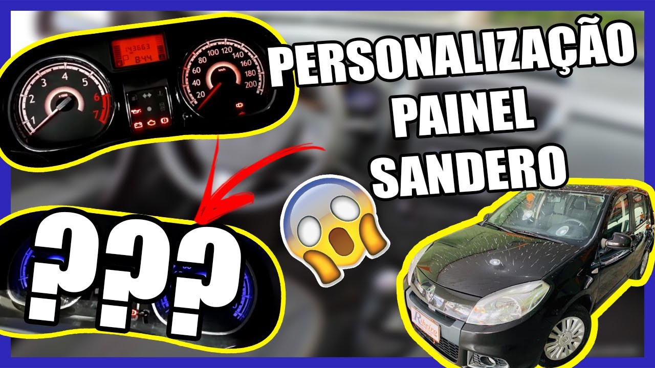Personalização Painel SANDERO 2012 Privilege #01