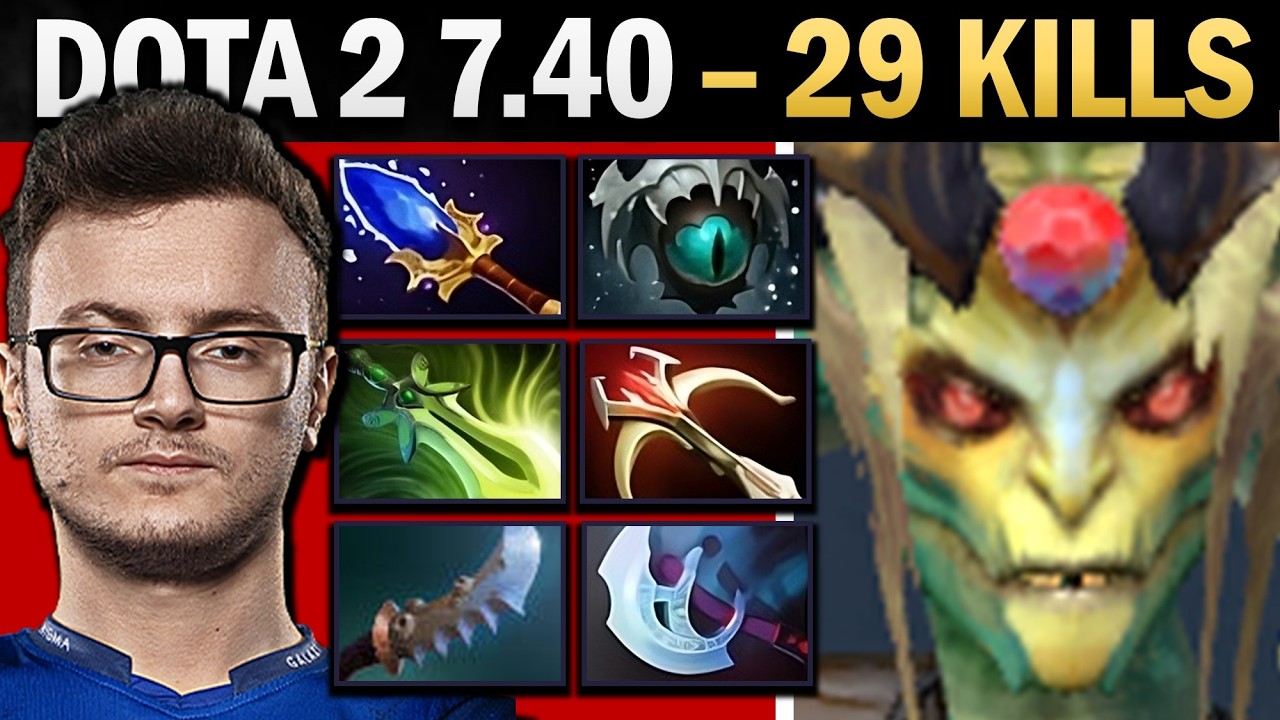 Medusa Pro Carry with 29 Kills and Butterfly - Dota 7.41