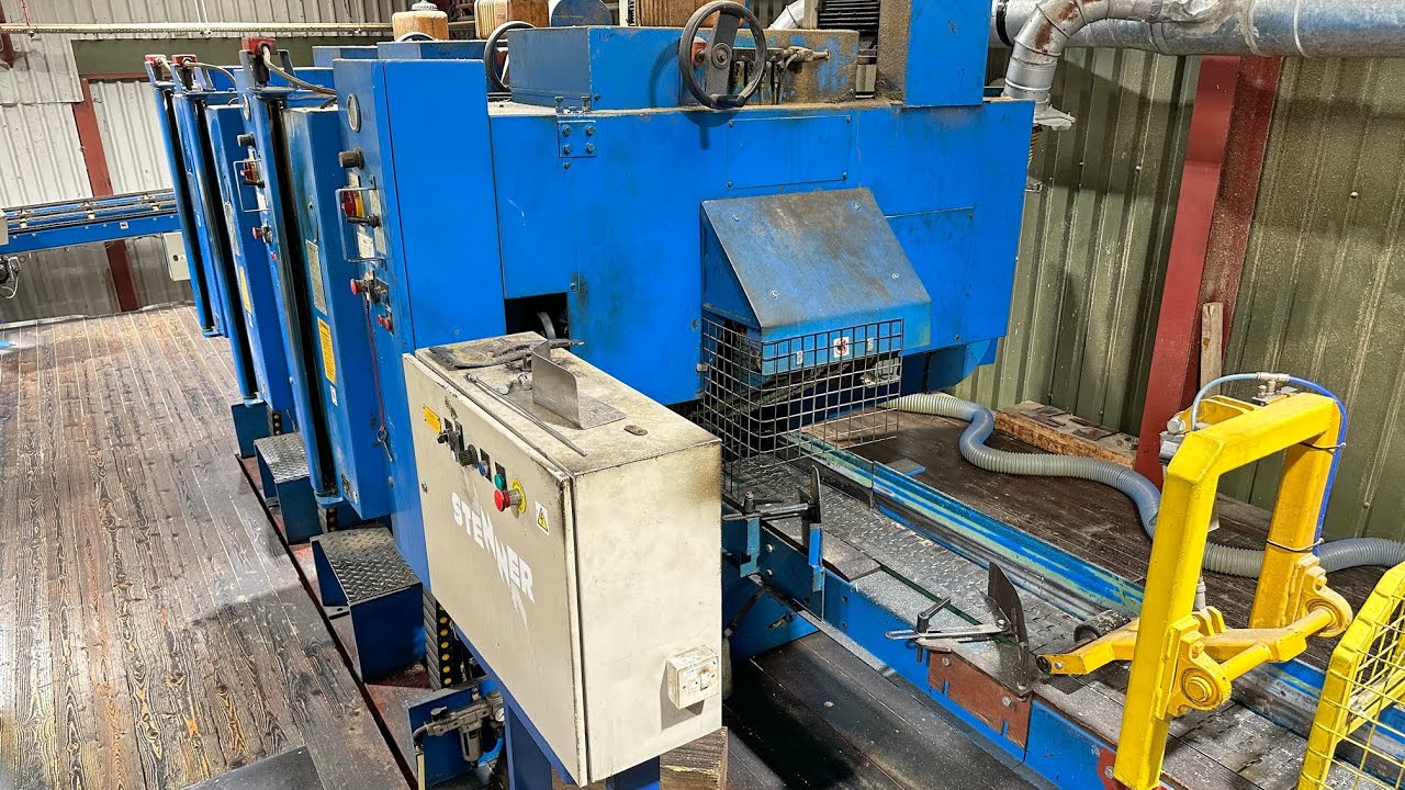Diba Machinehandel l Stenner MHS 9 resaw line with Rosens automation