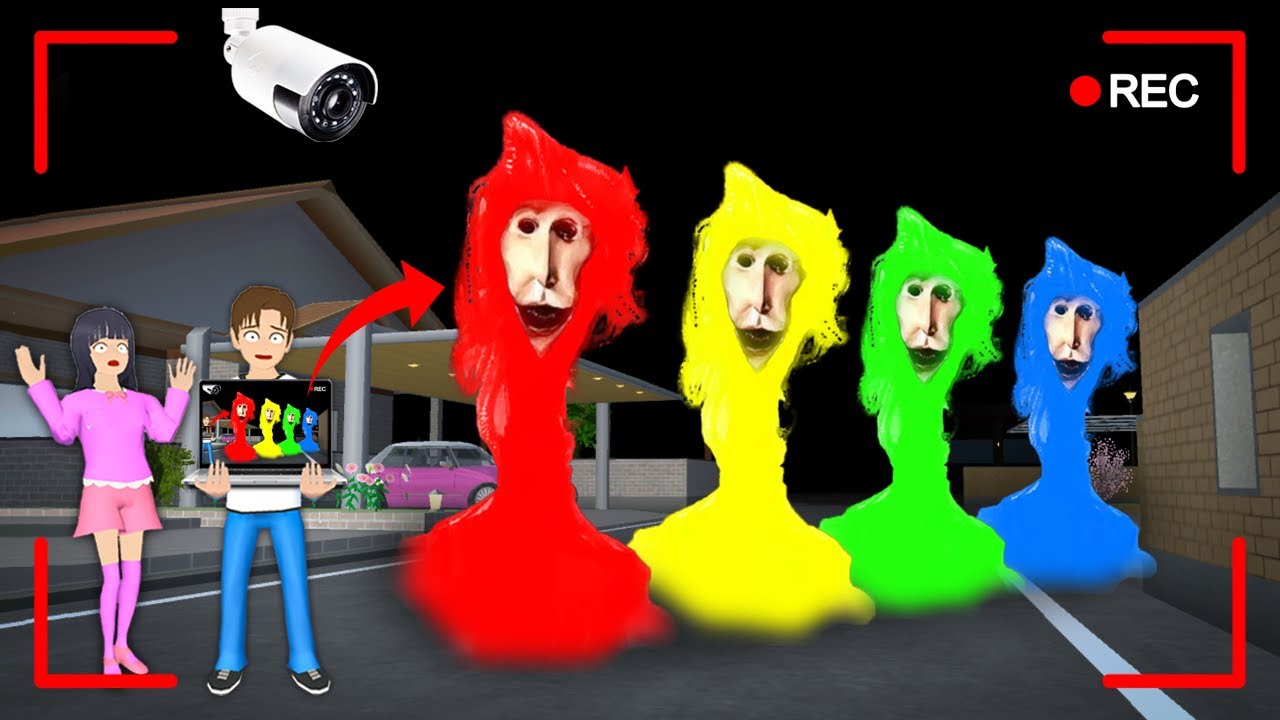 Yuta Mio Panik CCTV Rekam HANTU TOR MONITOR KETUA RAINBOW di Depan Rumah 😱 | Sakura School Simulator
