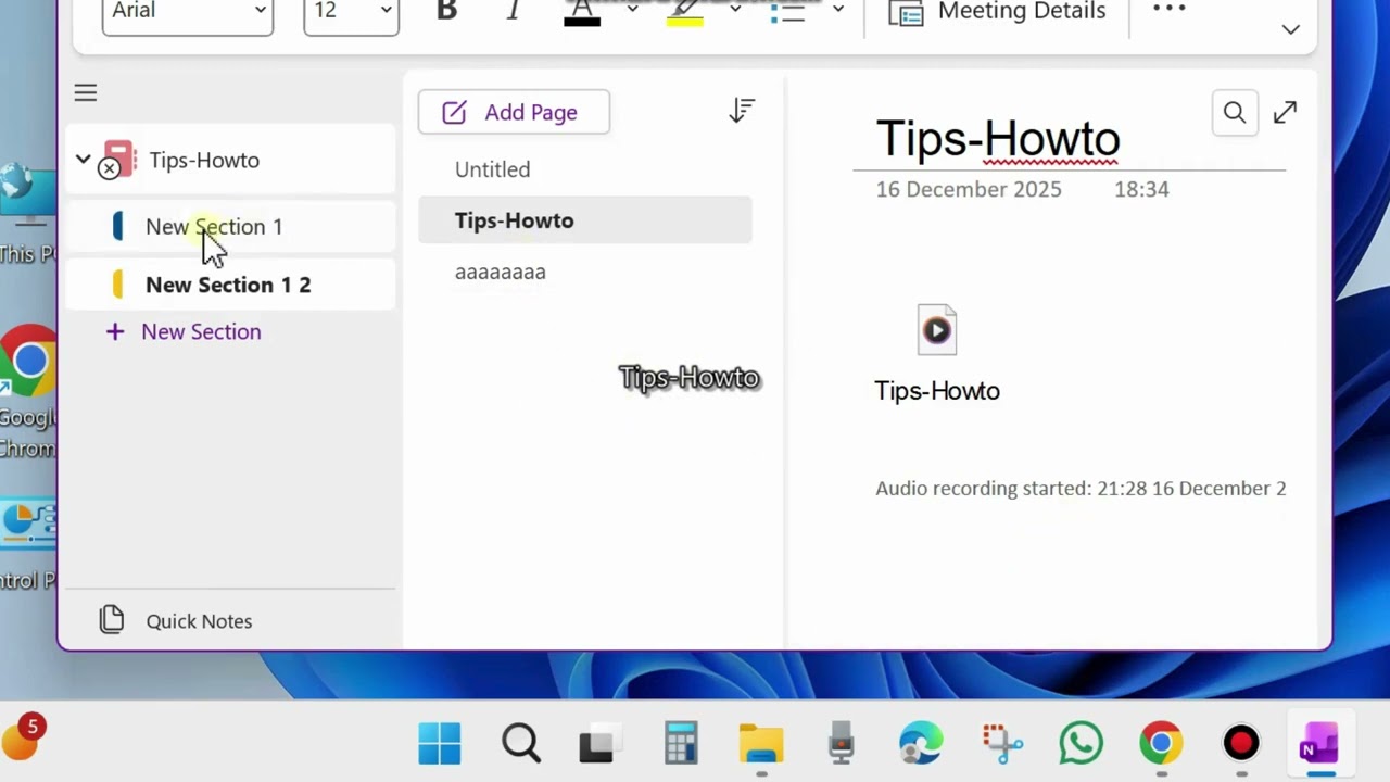 Лайфхак для OneNote: легко включайте и выключайте контейнеры для заметок.