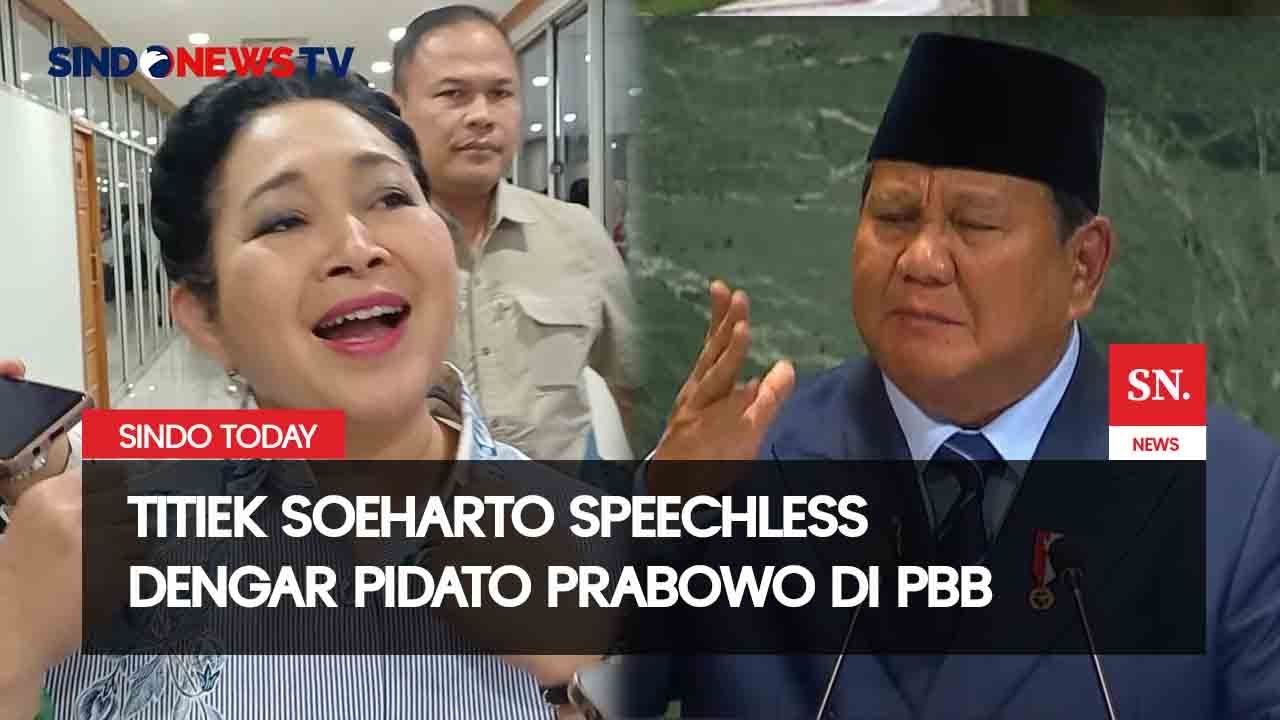 Reaksi Speechless Titiek Soeharto Setelah Pidato Prabowo di Sidang PBB | Sindo Today | 25/09