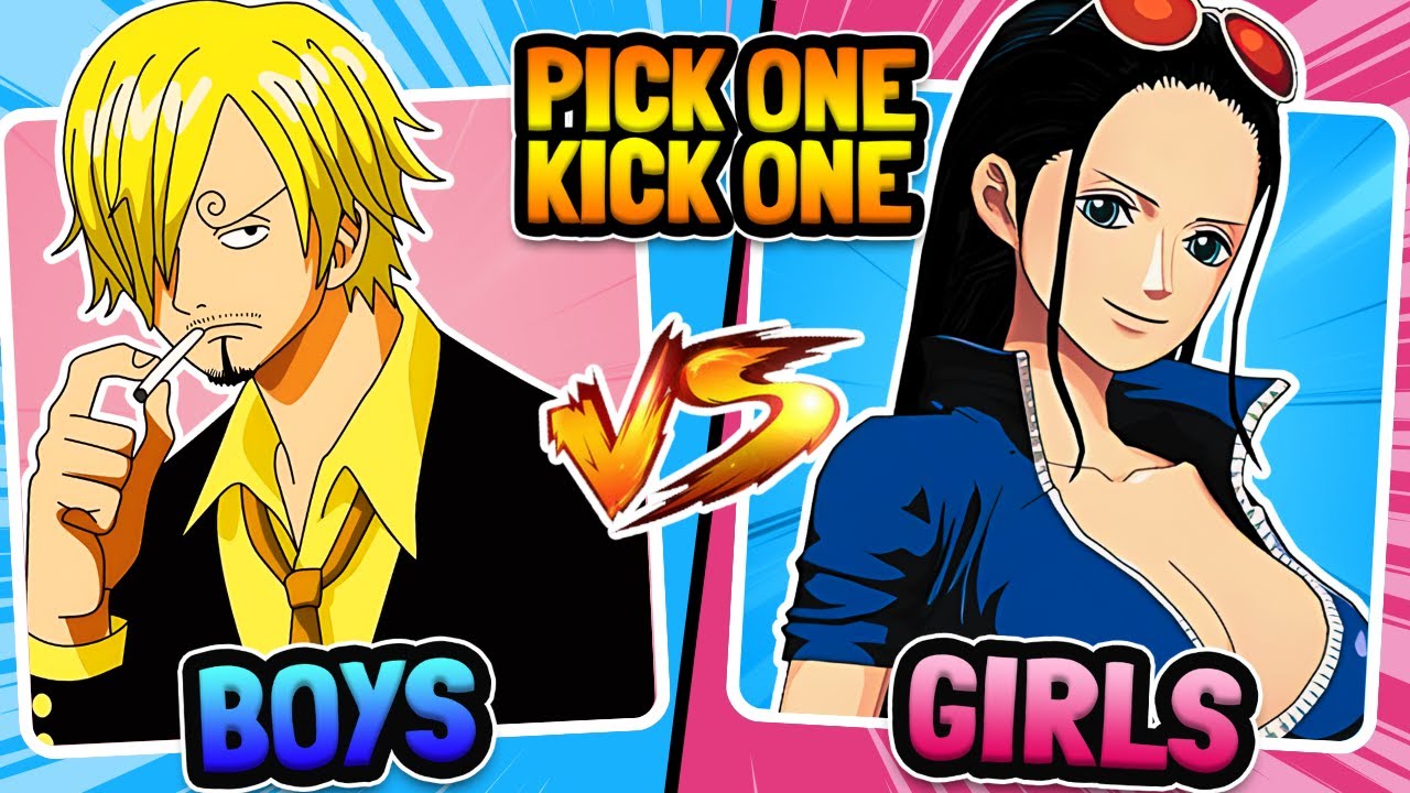 ⛵🏴‍☠️ Pick One, Kick One: ONE PIECE Edition (Boys 💙 vs Girls 🩷) | Anime Quiz 🔥