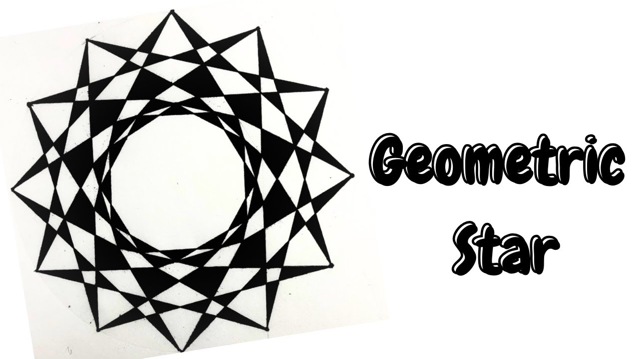 Geometric Star Mandala Drawing | Mesmerizing Geometric Pattern #geometricart #art #satisfyingdrawing