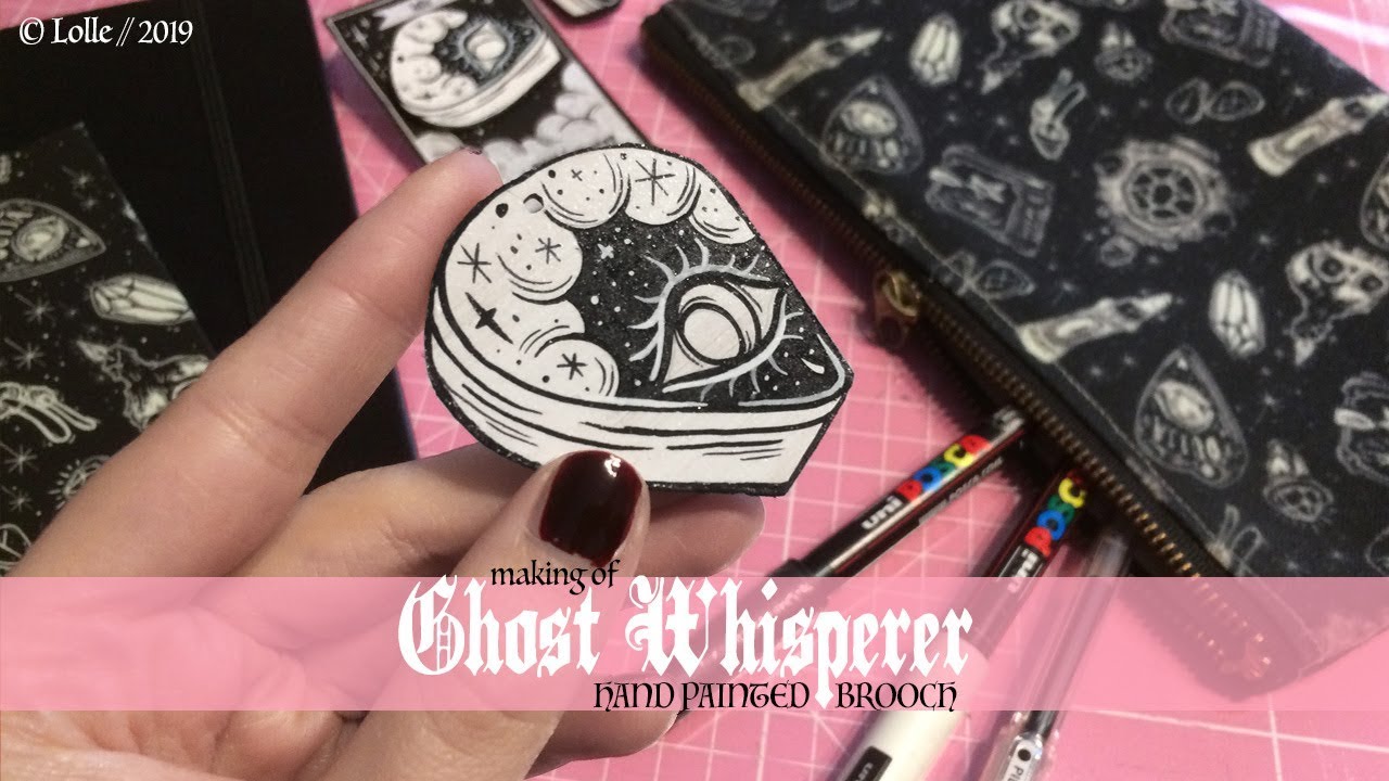 Ghost Whisperer ♥ wooden brooches ♥ making of