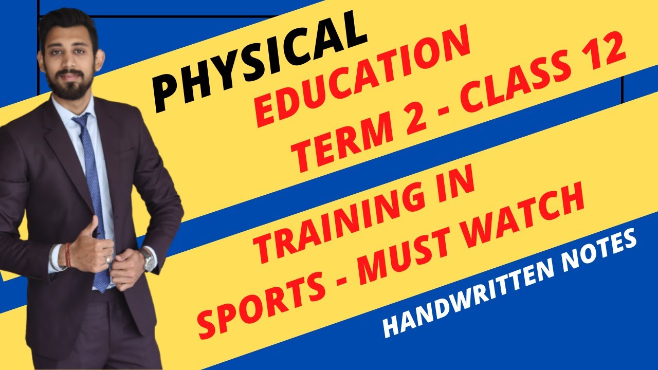 Training in Sports | ONE SHOT | Physical education | Class 12 | Term 2