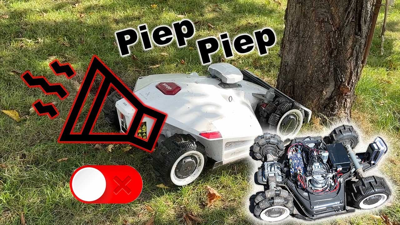 Piepen abstellen Mammotion Luba 2 öffnen und Warnton ausschalten