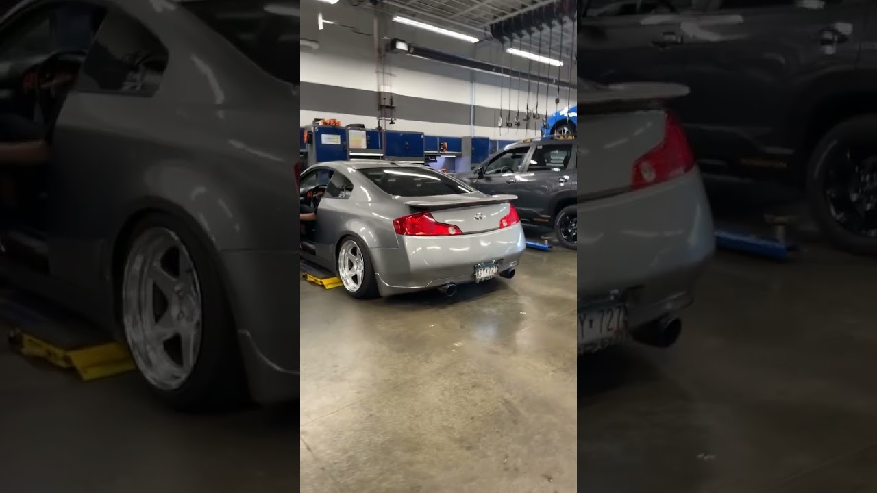 G35 full motordyne and ART pipes revving. #350z #automobile #g35infiniti #cars #cartok #vqsociety