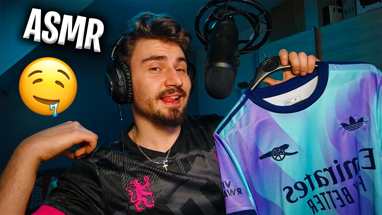 🌙 ASMR : UNBOXING ET TRIGGERS AVEC DES MAILLOTS DE FOOT ! (banger le 2e) ⚽👕🤤