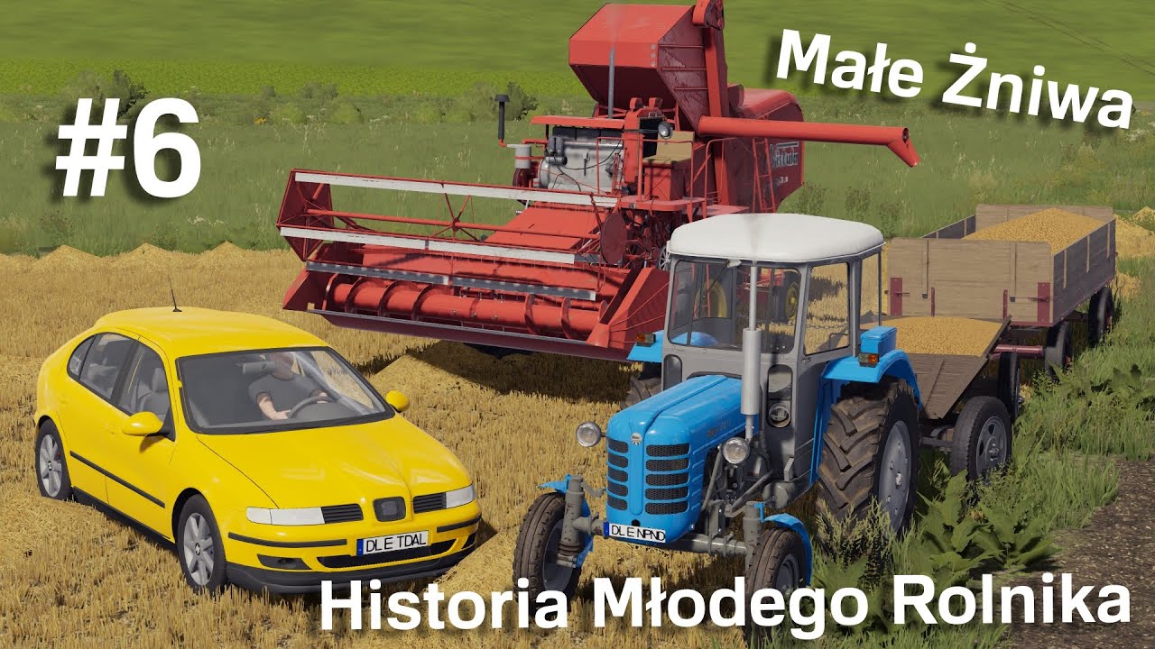 Historia Młodego Rolnika #6 Małe Żniwa u Wieśka & Przewracanie i grabienie siana