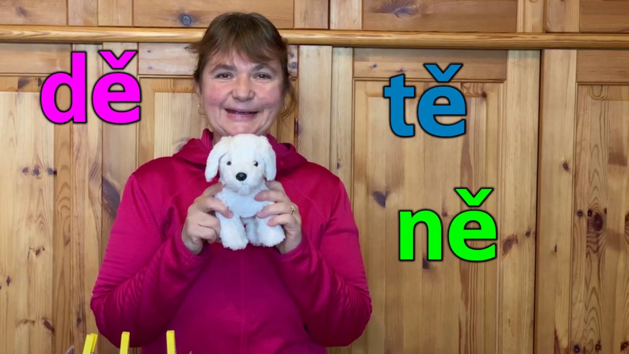 Škola Jitřní - slabiky dě, tě, ně - háček píšeme nad e