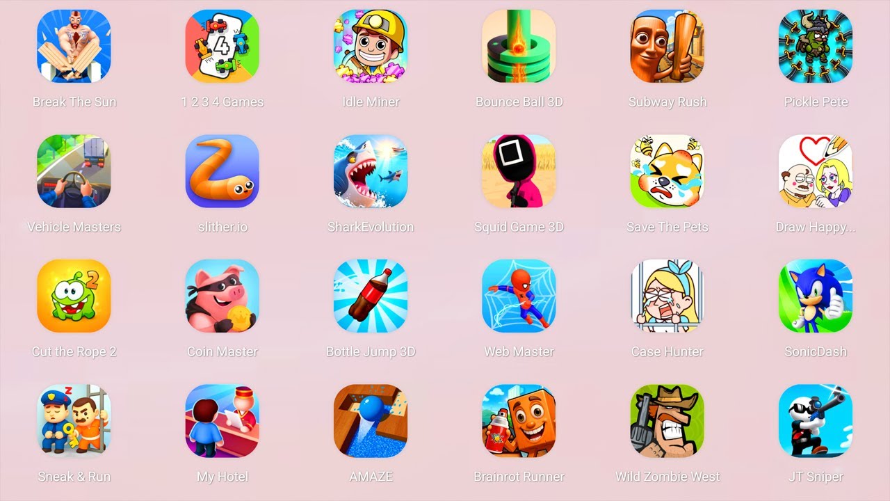 Roblox,Temple Run,Dreamy Room,Ragdoll Break,Anomaly Zoo,Brainrot Mini,Help Out Story,Save the Doge,.