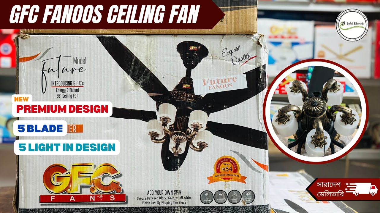 GFC Fanoos 5 Blade Ceiling Fan with Light Is The PERFECT Addition To Your Home