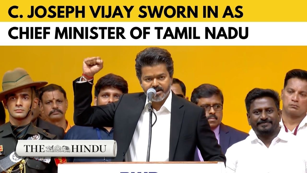 I, Joseph Vijay C, take oath as Chief Minister of Tamil Nadu | Swearing-in ceremony