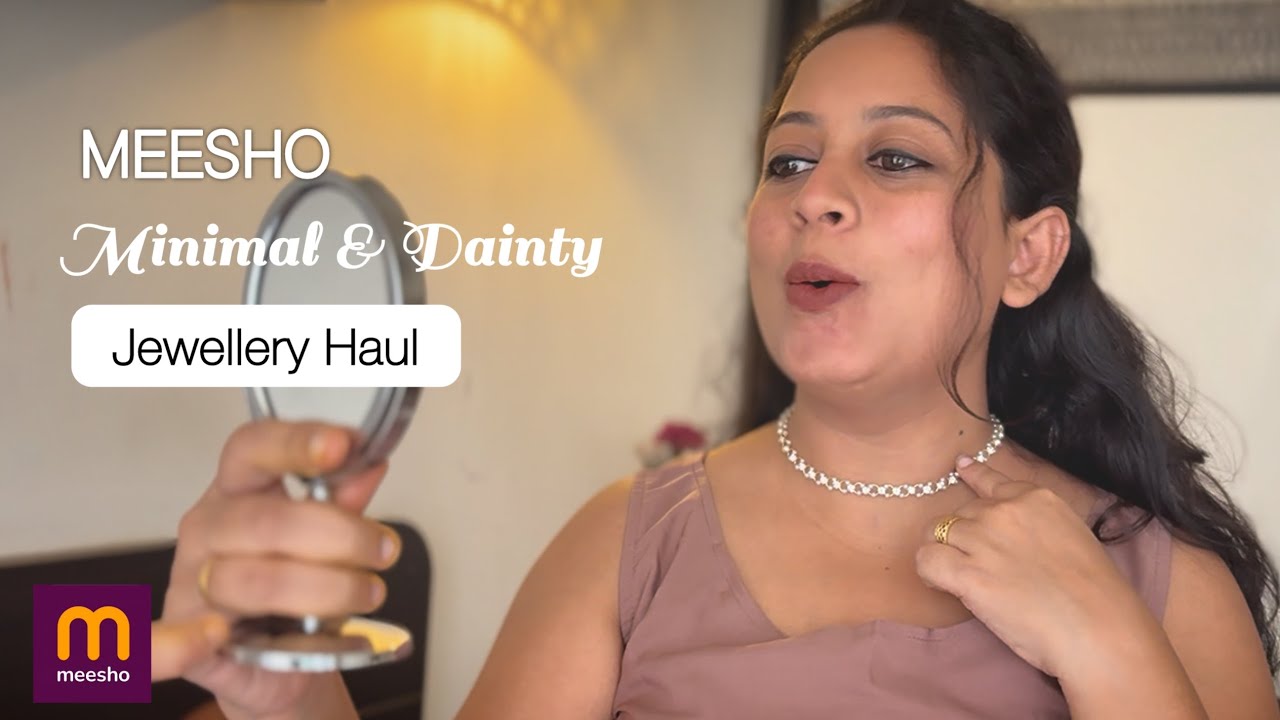 Starting @99/- | Meesho Jewellery Haul | Minimal & Dainty Jewelleries from Meesho