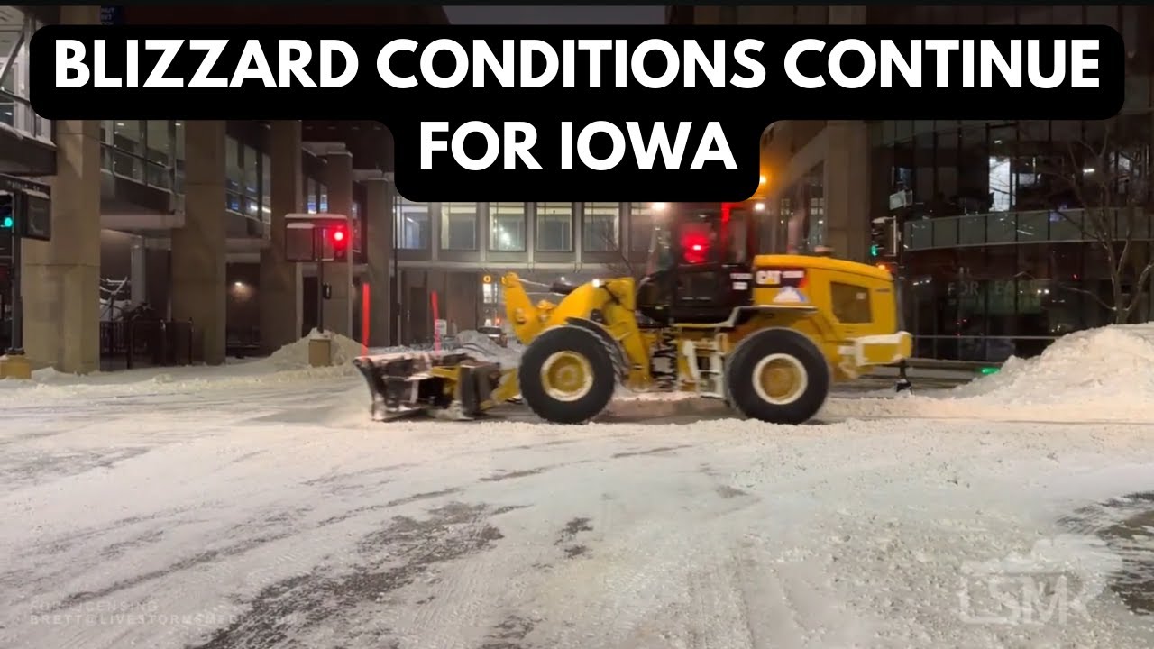 01-12-2024 Des Moines, IA - Blizzard Conditions Continue Across Des Moines Metro