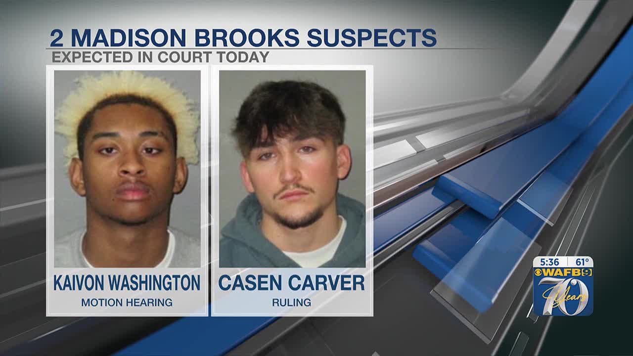 2 suspects involved in Madison Brooks case due in court