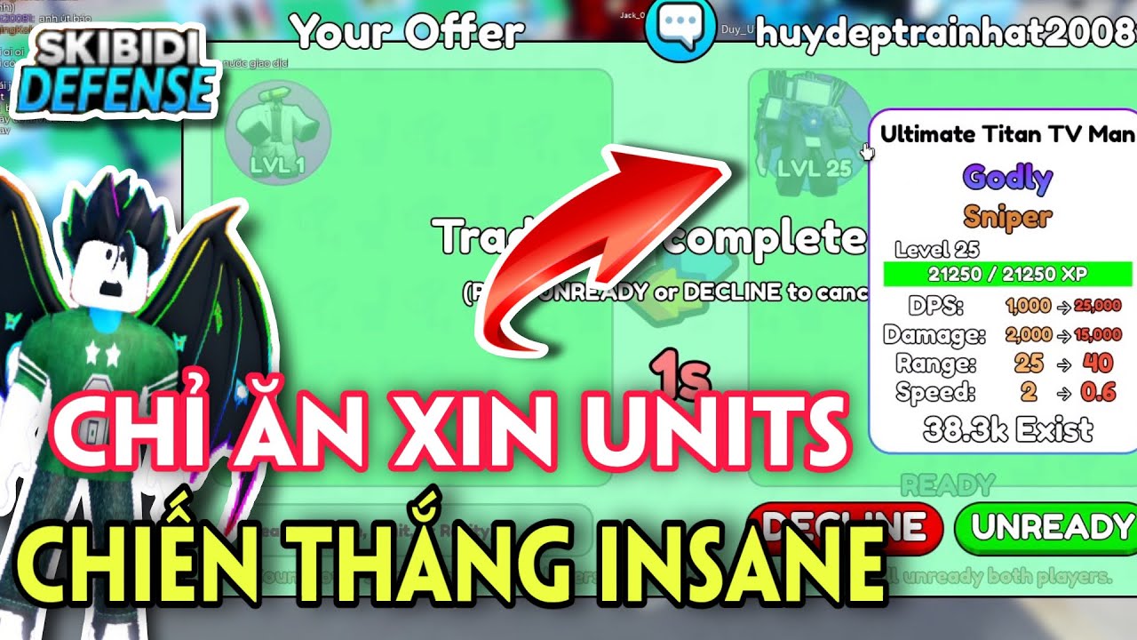 SKIBIDI TOWER DEFENSE - THỬ THÁCH CHỈ DÙNG UNITS ĂN XIN ĐƯỢC THẮNG INSANE