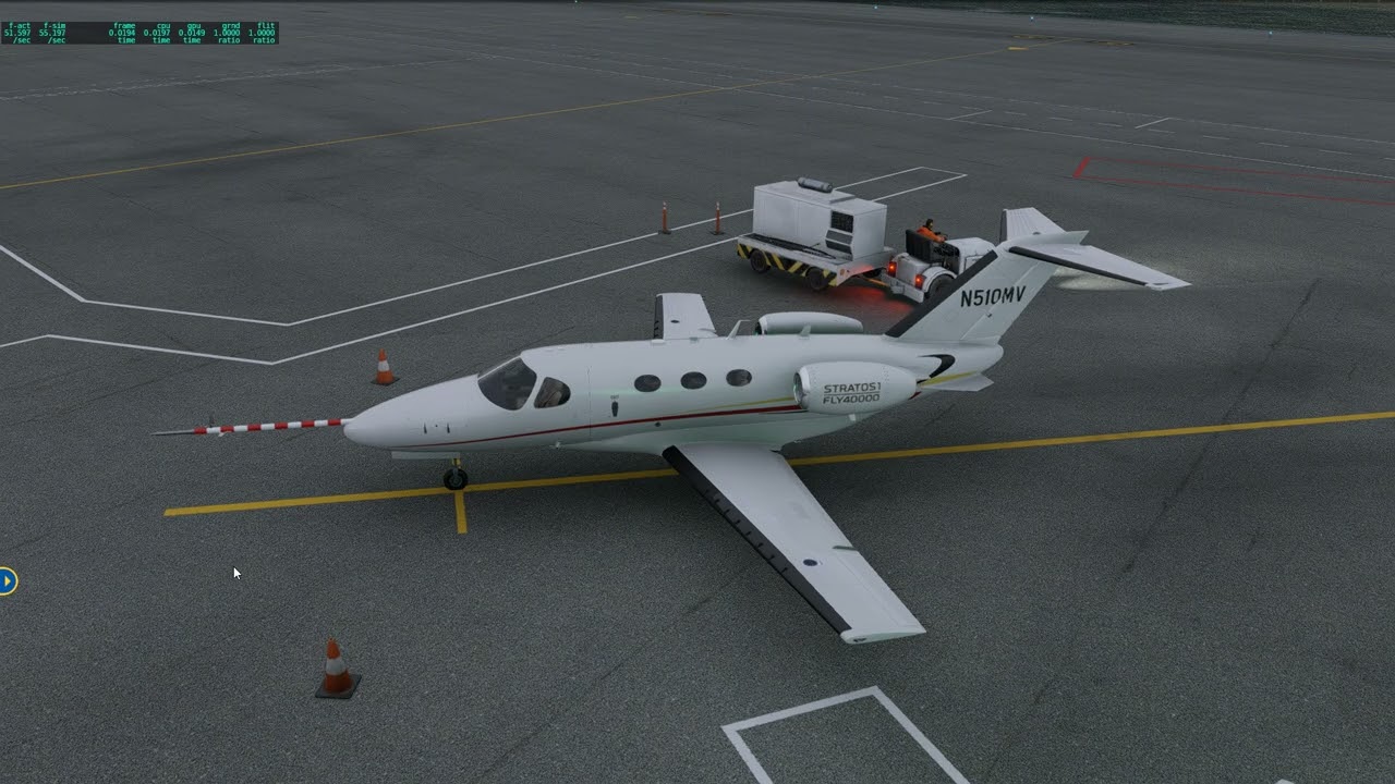 X Plane  12 VSL 510X VLJ Vskylab version 1 03 présentation  avec les manoeuvres au sol
