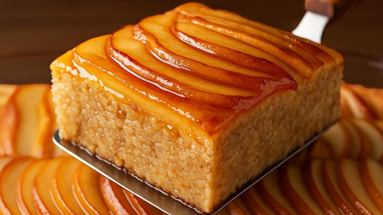 Haferflocken und Äpfel! Gesundes Dessert in einer Form! Ohne Zucker! Ohne Mehl