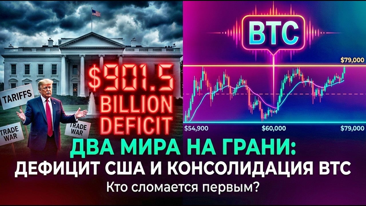 ДЕФИЦИТ США $901 МЛРД — ТАРИФЫ ТРАМПА ПРОВАЛИЛИСЬ!   БИТКОИН В РЕЖИМЕ ЖЕСТКОЙ ОБОРОНЫ $ 60–69k