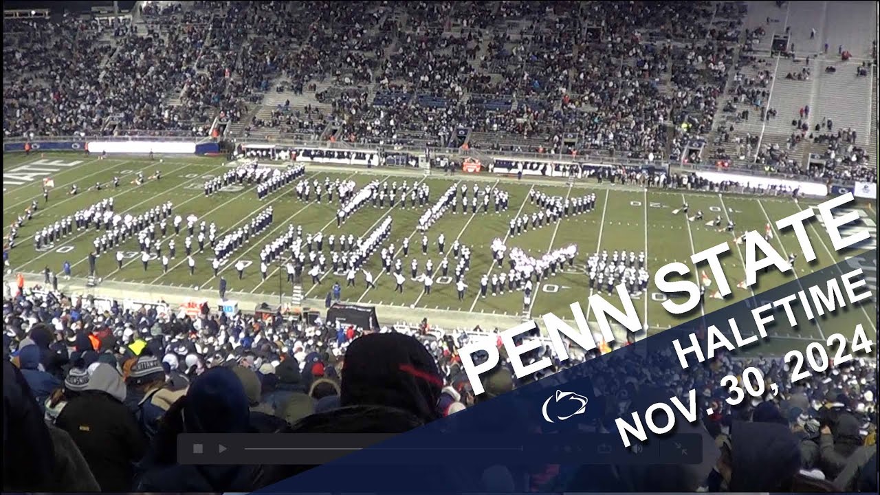 The Penn State Blue Band halftime show.  11/30/2024.
