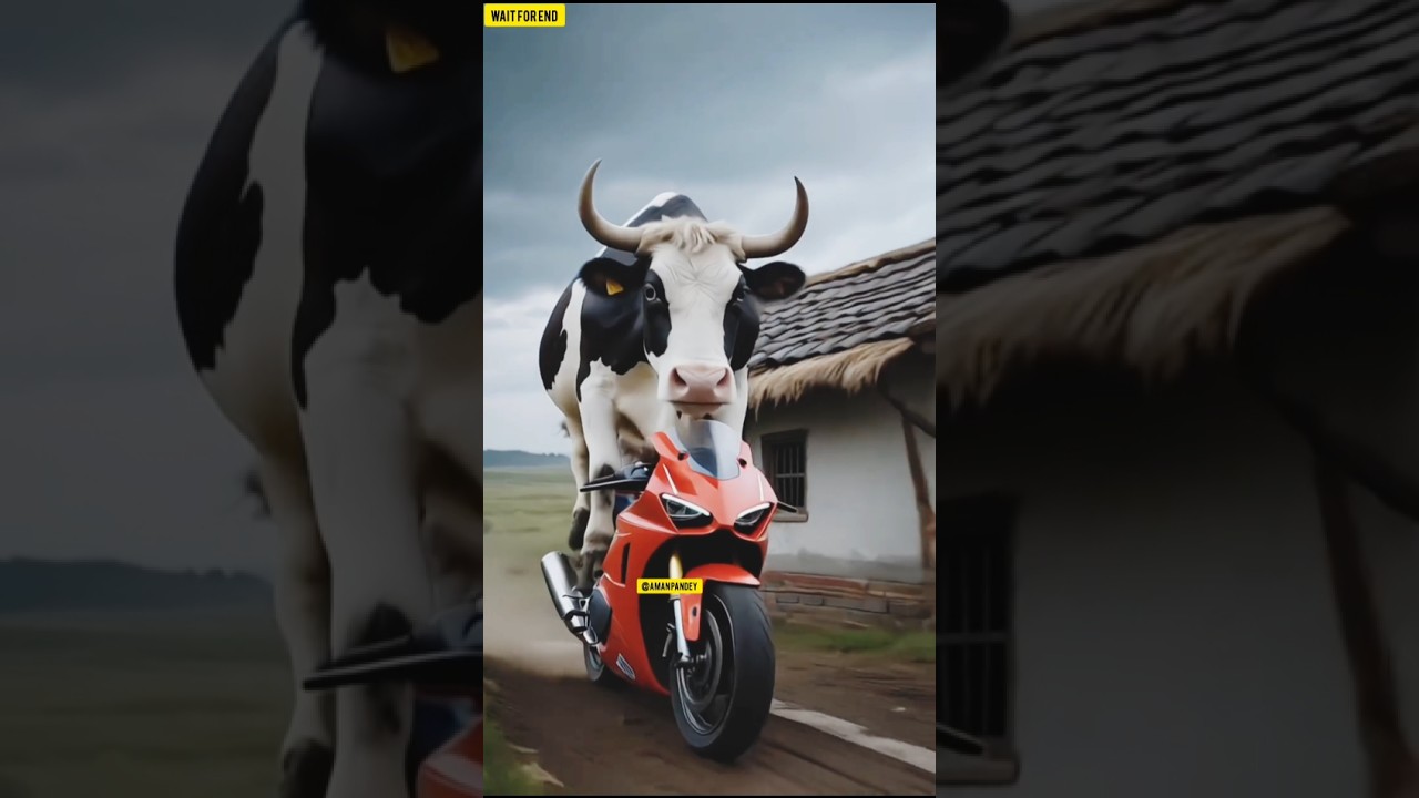 Bike 🤣 🏠 #comedy #funny #cow #trending #viralvideo #shorts