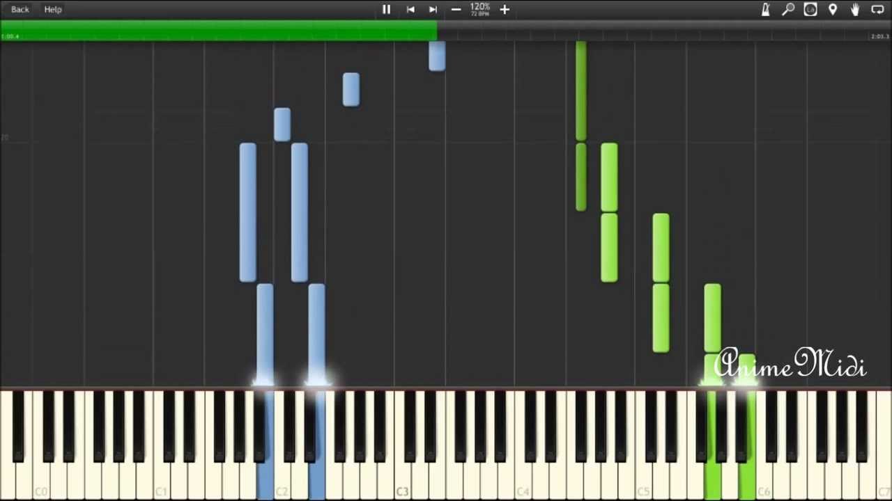 [Synthesia] Toradora! OST - Lost my pieces (Piano) [Toradora!]