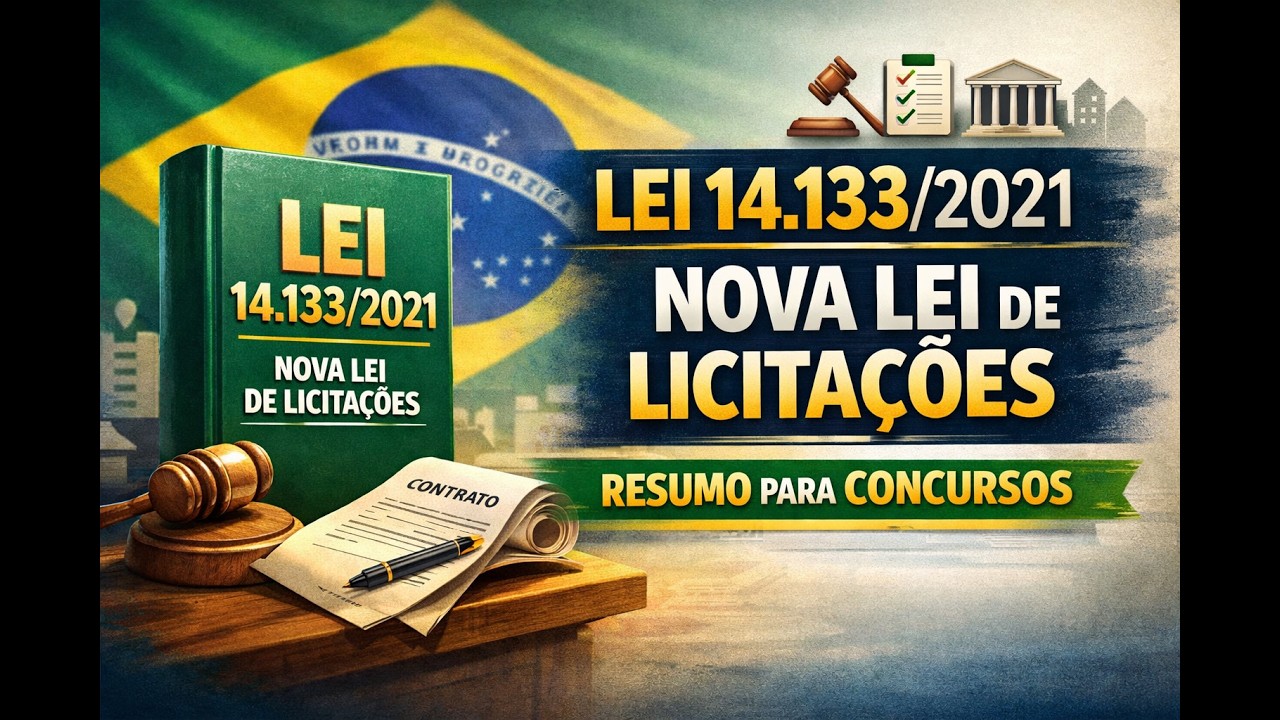 Lei 14.133/2021 | Nova Lei de Licitações Explicada para Concursos